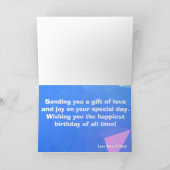 ハンミヴィル – カワイトハムスターハッピーバースデー カード (内部)