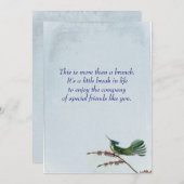 ハンムングバード·ブルンチ 招待状 (正面/裏面)