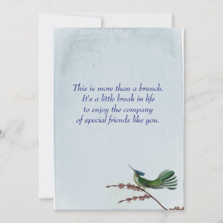 ハンムングバード·ブルンチ 招待状