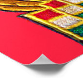 ハンメル、鎌、ソ連スター、ハンガリー国旗 ポスター (角)