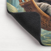 ハンモおもしろいックにサングラスを入れたナマケモノ マウスパッド (コーナー)