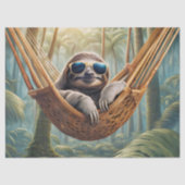 ハンモおもしろいックにサングラスを置いて怠け 薄葉紙 (正面)