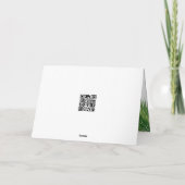 ハンモックでくつろぐフラミンゴの誕生日デザイン カード (裏面)