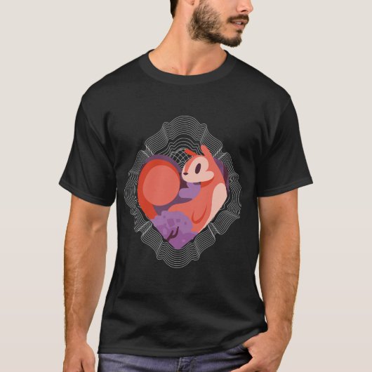 ハンモックでヤシの木の下での休日 Tシャツ (正面)