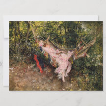 ハンモックで休む女性(byジョバンニ・ボルディーニ)