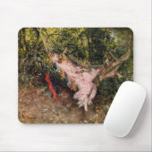 ハンモックで休む女性(byジョバンニ・ボルディーニ) マウスパッド (マウス)
