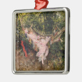 ハンモックで休む女性(byジョバンニ・ボルディーニ) メタルオーナメント (左)