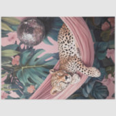 ハンモックで休息している森のデコップチーター 薄葉紙 (正面)