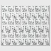 ハンモックで幸福な退職者 ラッピングペーパー (フラット)