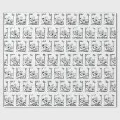 ハンモックで幸福な退職者 ラッピングペーパー (フラット)