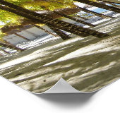 ハンモックとヤシの木の海ポスター ポスター (角)