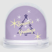 ハンモックとヤシの木を凍らせるサンタ (裏面)