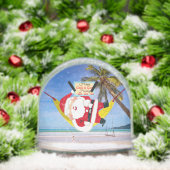 ハンモックとヤシの木を凍らせるサンタ (クリスマス)