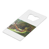 ハンモックのウィ読ンスロー・ホーマー・ガールズ クレジットカード栓抜き (正面アングル)