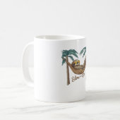 ハンモックのオーバーサイズTシャツのチリンなだめ コーヒーマグカップ (正面左)