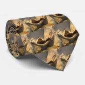 ハンモックのカワウソ ネクタイ (ロール)