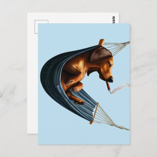 ハンモックのダシュント ポストカード (正面/裏面)