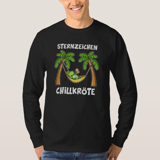 ハンモックのビールタートルチル Tシャツ (正面)