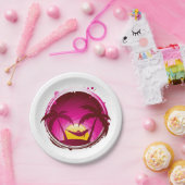 ハンモックの女性 ペーパープレート (パーティー)