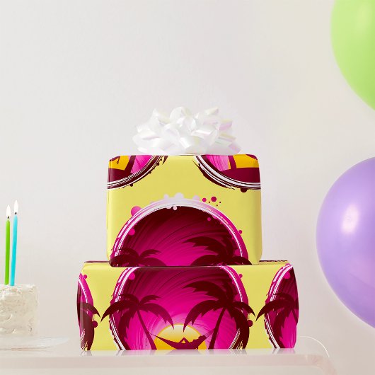 ハンモックの女性 ラッピングペーパー