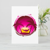 ハンモックの女性 招待状