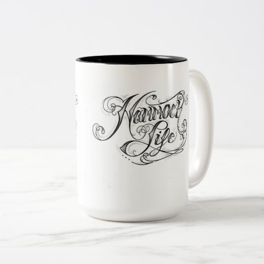 ハンモックの恋人のマグ ツートーンマグカップ (正面右)