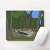 ハンモックの時間 マウスパッド (マウス)