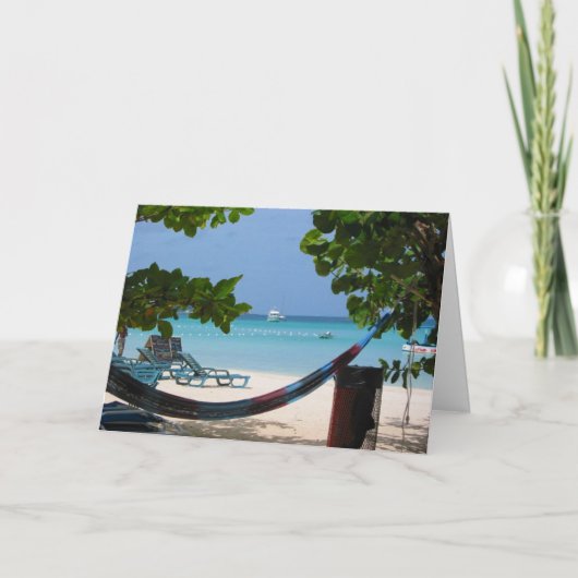 ハンモックの退職 カード (正面)