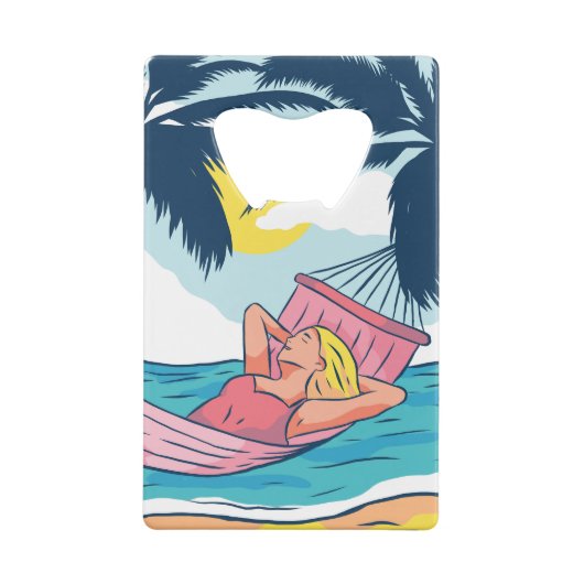 ハンモックアットビーチ クレジットカード栓抜き (裏面)