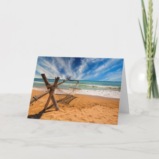ハンモックオンアトロピカルビーチリゾート カード (正面)