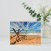 ハンモックオンアトロピカルビーチリゾート |タイ ポストカード (スタンド正面)