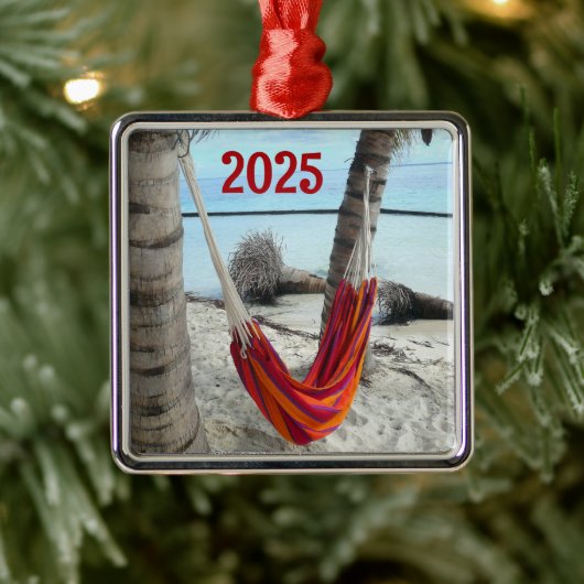ハンモックオンカリブのビーチオーナメント メタルオーナメント (ツリー)
