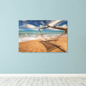 ハンモックオンザショア キャンバスプリント (インサイチュ (ウッドフロア))