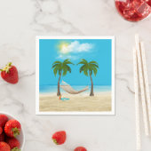 ハンモックオントロピカルビーチ スタンダードカクテルナプキン (インサイチュ)