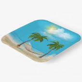 ハンモックオントロピカルビーチ ペーパープレート (傾斜あり)