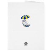 ハンモックオンライトブルーの老猫 (裏面)