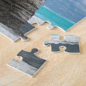 ハンモックココナッツツリーズサマーホリデーフォト ジグソーパズル (側面)