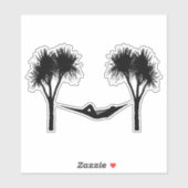 ハンモックシルエット シール (シート)