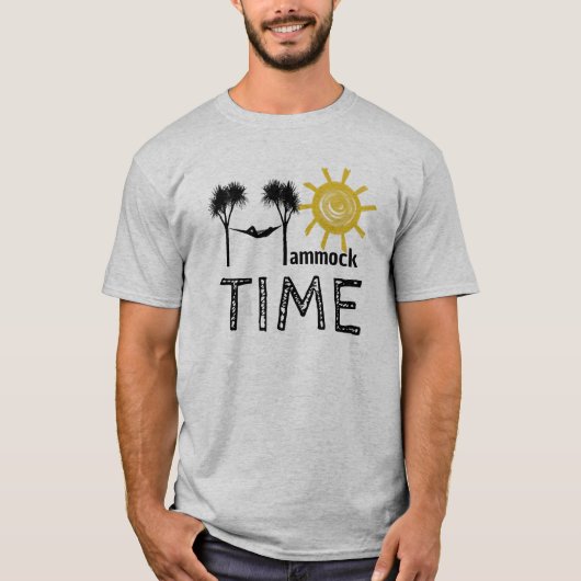 ハンモックタイムサマースローガン Tシャツ (正面)