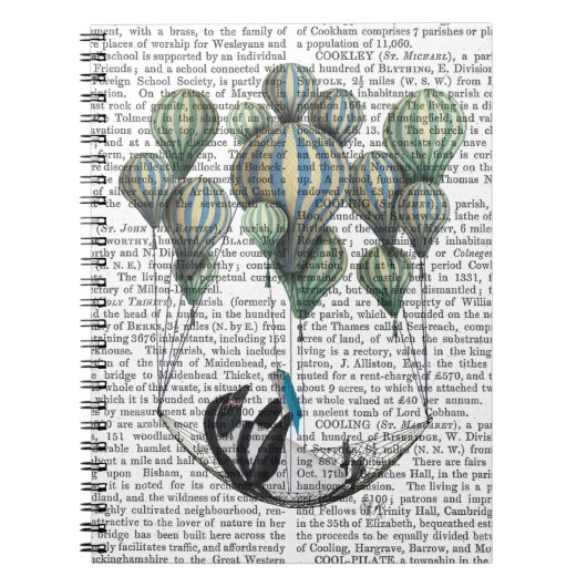 ハンモックバルーンにペンギン ノートブック (正面)