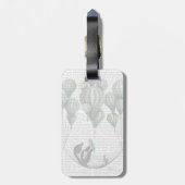 ハンモックバルーンにペンギン ラゲッジタグ (裏面縦)