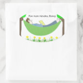 ハンモックパパ 楕円形シール (バッグ)