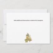 ハンモックボホチックの茶色の緑の夏の植物 セーブザデート (裏面)