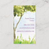 ハンモック自然くつろぎ名刺 名刺 (裏面)