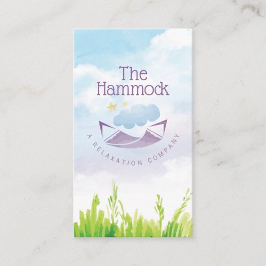 ハンモック自然くつろぎ名刺 名刺 (正面)