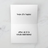 ハンモック誕生日カード カード (内部)