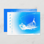 ハンモック – ハッピーリタイアメントパーティー01 招待状 (正面/裏面)