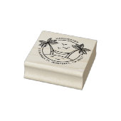 ハンモック&パームツリーズ |トロピカルファミリーアドレス ラバースタンプ (スタンプ)