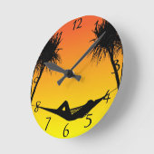 ハンモック ラウンド壁時計 (傾斜)