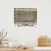 ハンモントン, NJパノラママップ – 1926 ポスター (キッチン)